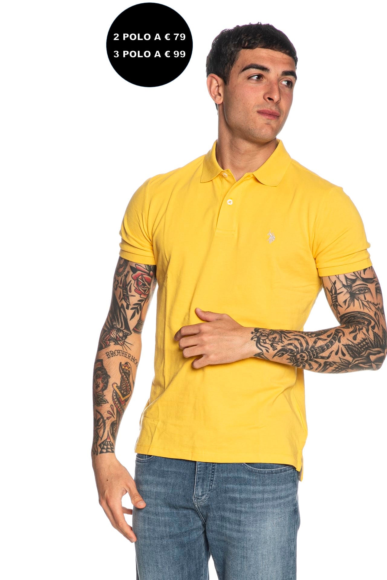 Polo U.S. Polo Assn King Da Uomo Giallo Sole