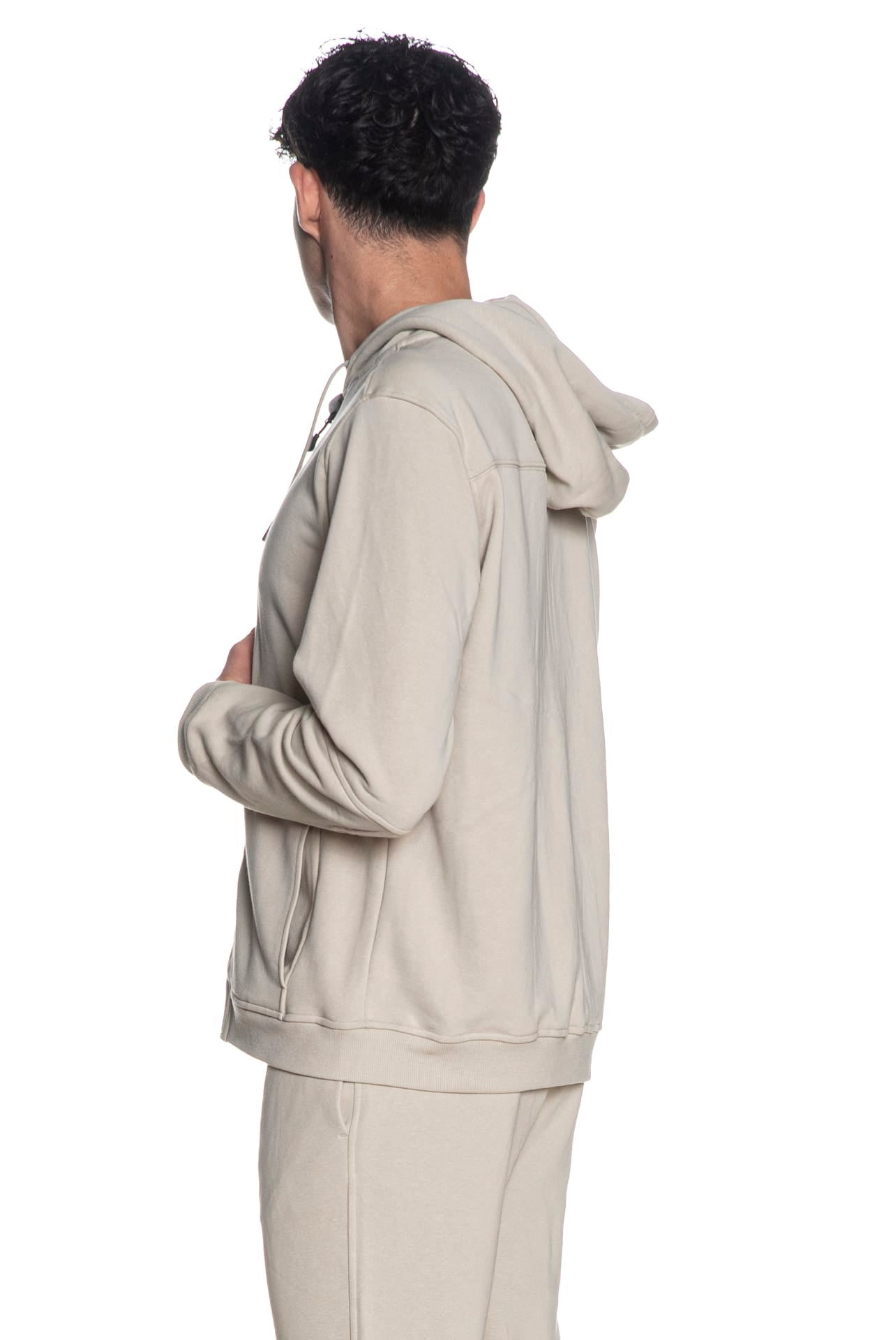 Felpa Con Cappuccio Uomo Aquila Adler – SPQR Roma, Grigio Scuro Mélange, Taglia XL, 80% Cotone 20% Poliestere