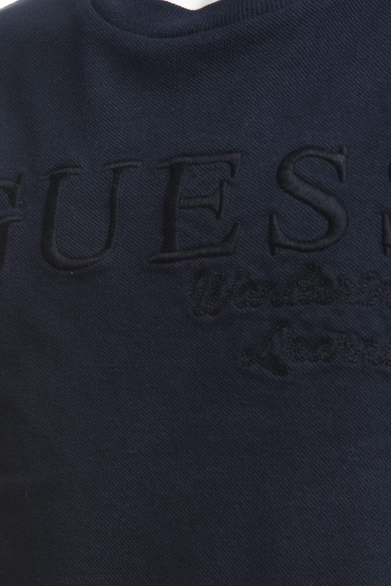 T shirt Guess Garment Dyed da bambino blu marina